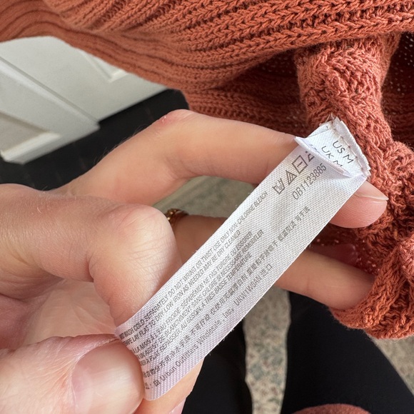 Free People Women's Sweater in Brick Red - Picture 4 of 5